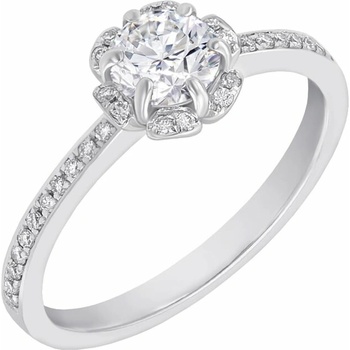 Eppi Diamantový kvet v zásnubnom prsteni Merthin RE31675