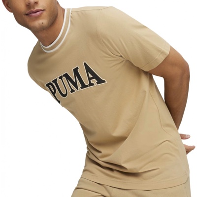 Puma Squad Big Graphic Tee 678967-83 béžové