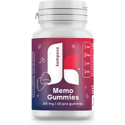 Kompava Memo Gummies 180 mg 60 cukríkov