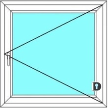 Ekosun Plastové okno Ekosun 6 Jednokřídlé Otevírací 100x100 Bílá - Bílá