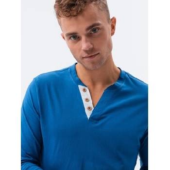 Ombre Clothing tričko s dlouhým rukávem Eliena modrá L133