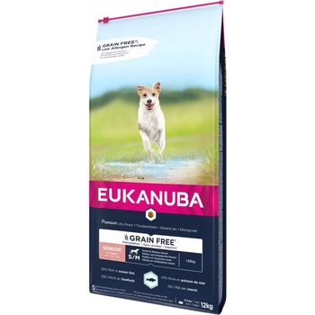 Eukanuba Grain Free Senior small/Medium breed Ocean fish 12 kg
