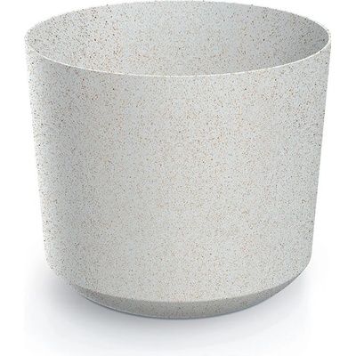 Prosperplast Květináč TUBO ECO WOOD bílý 19,8cm