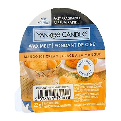 Yankee Candle Mango Ice Cream ароматизиран восък 22 гр