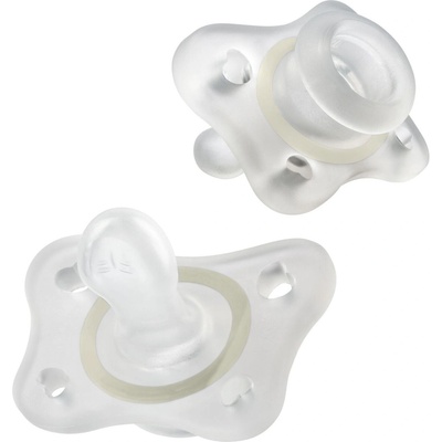 Chicco Силиконови залъгалки Chicco - Mini Soft Glow in the Dark, 2-6 м, асортимент (N0369)