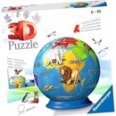 Ravensburger 3D puzzleball globus se zvířaty anglický 72 ks