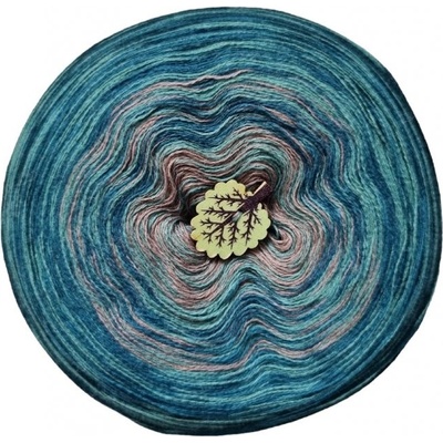 MILA OMBRE MERINO 1200m/4nitka MMX187-MODRÝ DECH