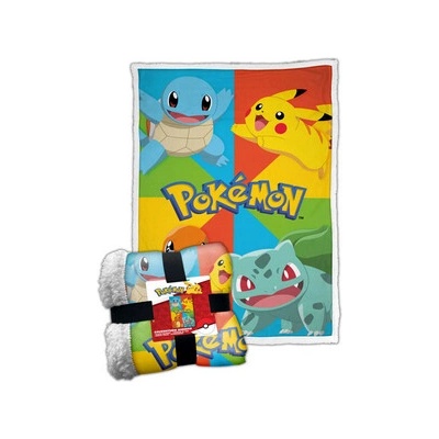 Character World Fleecová deka Pokémon Multicolor 100x150