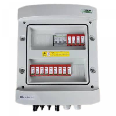 EM-1049_DCAC Разпределителна кутия DCAC, IP65, SPD DC Dehn 1000V тип 1+2, 3 x PV вериги, 3 x MPPT, SPD AC Dehn тип 1+2, 63A 3-F (EM-1049_DCAC)