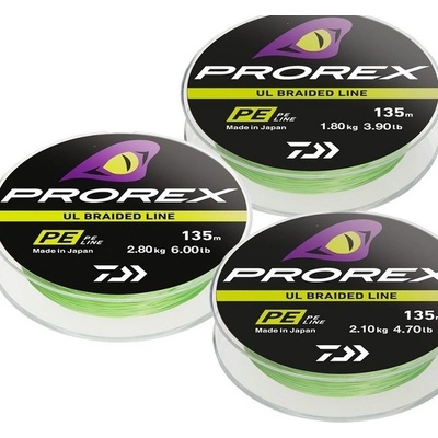 Šnúra Daiwa Prorex UL Finesse Braid 135m 0,25PE 0,045mm 1,8kg