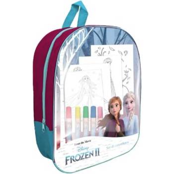 MC Toys Детска раничка с комплект за оцветяване Замръзналото кралство - 12 части - MC Toys