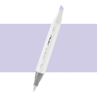 Lihová fixa OHUHU oboustranná Brush & Chisel, Lavender Blue (V340)