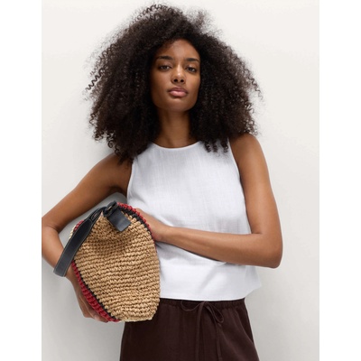 Marks & Spencer Жилетка с процент лен Marks & Spencer бяла Marks & Spencer | Byal | ЖЕНИ | 22