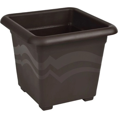 PLASTKON Hranatý Quattro 40x40 cm hnedá