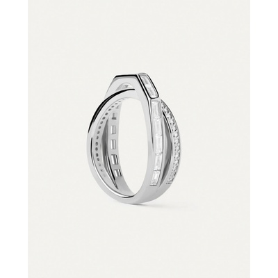 PDPaola stříbrný prsten se zirkony Olivia Essentials AN02 A10