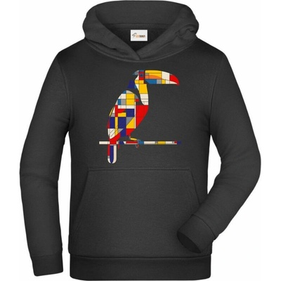 Geometrický tukan mikina