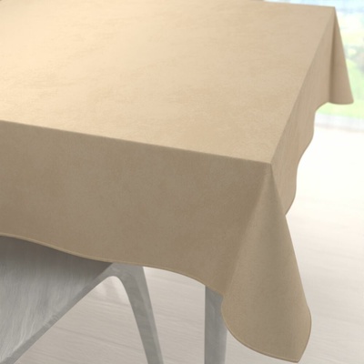 Biante Velký sametový čtvercový ubrus Velvet Premium SVP-045 Kávově béžový 180x180 cm