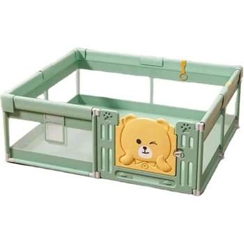 Sonne Бебешка ограда Sonne - Ivy, с килим и топки за игра, Mint (Sonne367)