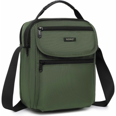Odolná pánska crossbody taška Kono zelená