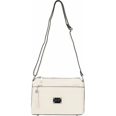 WENDY dámska crossbody koženková kabelka Béžová