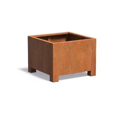 Ella Doris Mary Kvetináč 80x80x60cm oranžovo hnedý corten