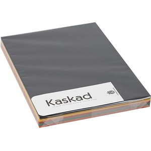 KASKAD Декоративен картон kaskad a/4 2 страници 160 г ярки смесени цветове 5х25 листа 621103 (k99) (621103 (k99))
