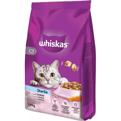 Whiskas Sterile s lososem 1,4 kg