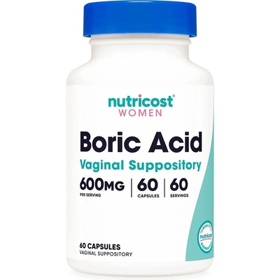 Nutricost Борна киселина 600 mg 60 вагинални капсули | Nutricost (67885 (586101) NC)