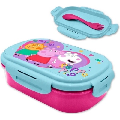 Kids Euroswan Desiatový box s príborom Peasiatko Peppa
