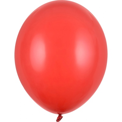 PartyDeco Balonek latex červený pastelový 30 cm