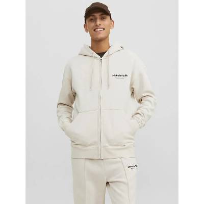 Блуза Jack & jones Vesterbro full zip sweatshirt - White (Moonbeam)