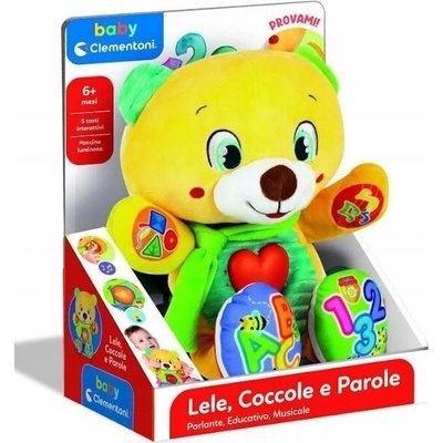 Clementoni Baby NOVÝ MLUVÍCÍ VZDĚLÁVACÍ MEDVÍDEK LELEK