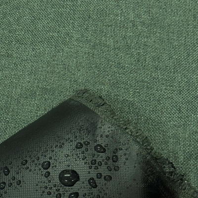 Nepremokavá látka Kodura Denim farba Zelená , metráž 150 cm