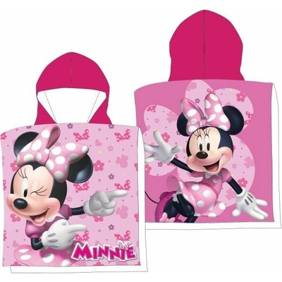 Faro pončo Minnie mašličky micro Polyester 50 x 100 cm