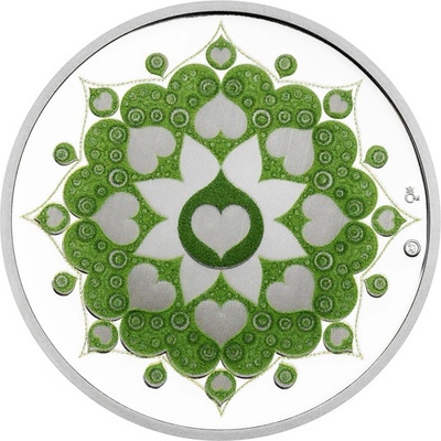 Česká mincovna Stříbrná medaile Kapka naděje – Mandala zdraví proof 16 g – Zboží Mobilmania