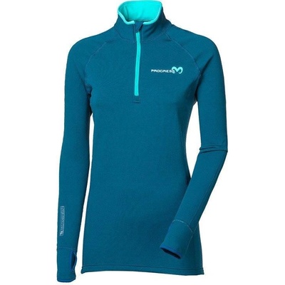 Progress Tispa Zip Merino petrol