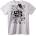 NOONEBRAND Тениска Latin Rap Street Art - 2XL, White