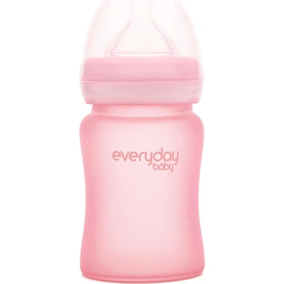Everyday Baby Láhev sklo odolná rose pink 150ml