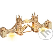 Robotime Rolife Svítící 3D dřevěné puzzle Tower Bridge 113 ks