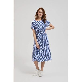 Moodo Синя раирана миди рокля Moodo Moodo | Sin | ЖЕНИ | XS