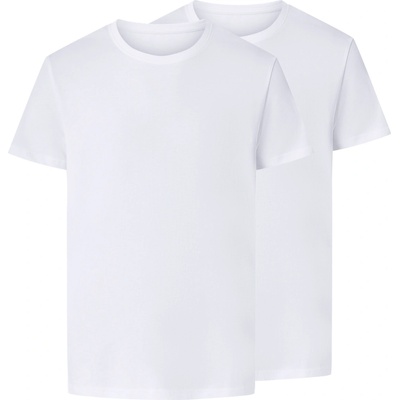 esmara Men pánské triko s BIO bavlnou 2 kusy bílá – Zboží Mobilmania