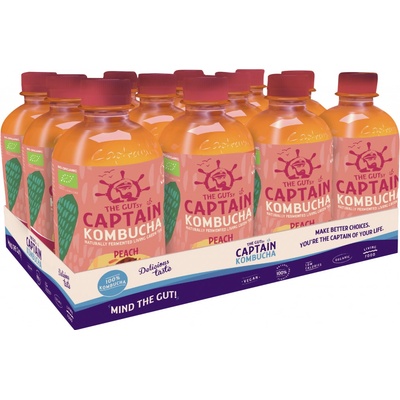 Captain Kombucha Broskev 12 x 400 ml