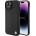 BMW BMW Leather Hot Stamp Калъф за iPhone 15 Plus, черен