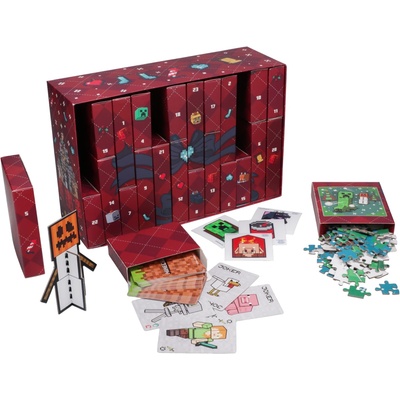 OEM Adventní kalendář Minecraft: Postavy (31 x 20 x 10,5 cm)