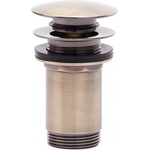FDesign Kleome Click-Clack вентил за мивка, матиран бронз, с преливник (FD7-305-66)