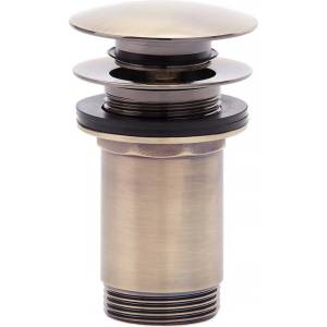 FDesign Kleome Click-Clack вентил за мивка, матиран бронз, с преливник (FD7-305-66)