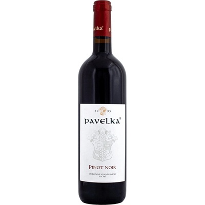 Pavelka a Syn Pinot Noir Červené Suché 13% 0,75 l (čistá fľaša)