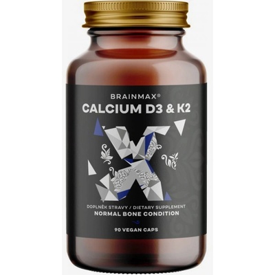 BrainMax Calcium D3 & K2 90 rostlinných kapslí