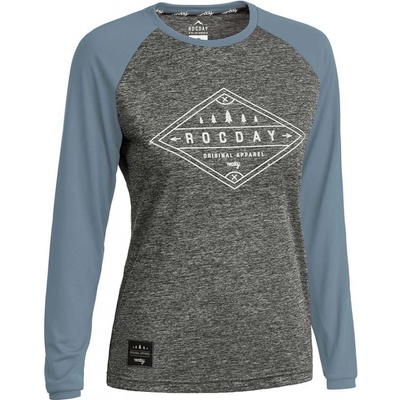 Rocday s dlhým rukávom letný LINE LADY modrá/šedá