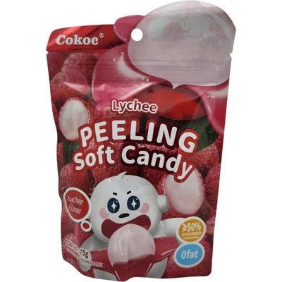 Cokoc Cukríky gumové lúpateľné liči 75 g
